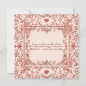 Carte Romantic Love Quote Rustic Distressed Shabby Chic (Devant)