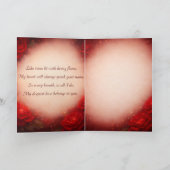 Carte Romantic Love Red Rose Fairy for Her (Intérieur)