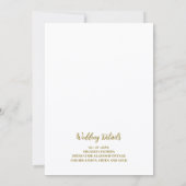 Carte Romantic Mediterranean Glitter Bouquet Bridesmaid  (Dos)