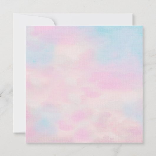 Carte Romantic Pastel Save The Dates – Soft Pink & Blue (Dos)