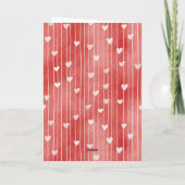 Carte Romantic Red Love Hearts  (Dos)