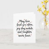 Carte Romantic Wedding Quote Newlywed Bride Groom (Fleur jaune)