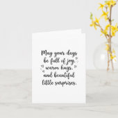 Carte Romantic Wedding Quote Newlywed Bride Groom (Fleur jaune)