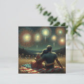 Carte Romantique 4 juillet (Debout devant)