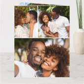 Carte Romantique 4 Photo Je t'aime Saint Valentin (Dos)