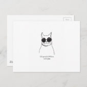 Carte romantique à main dessinée (Devant / Derrière)