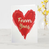 Carte Romantique À Tout Jamais (Fleur jaune)
