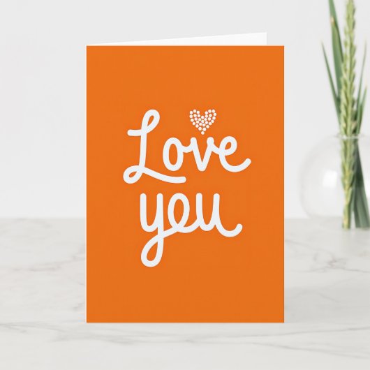 Carte Romantique Amour Vous Points (Devant)