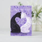 Carte Romantique Anniversaire Belle Couple Amour (Debout devant)