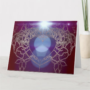 Carte romantique avec design d'artiste original.