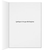 Carte romantique avec deux renards (Intérieur (Droit))