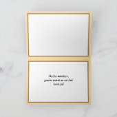 Carte romantique avec un jeu de mots sur la nourri (Intérieur)