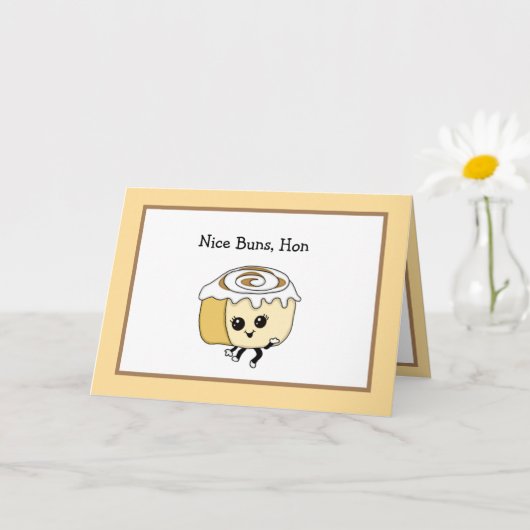 Carte romantique avec un jeu de mots sur la nourri (Petite plante)