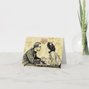 Carte Romantique Couple victorien Saint Valentin