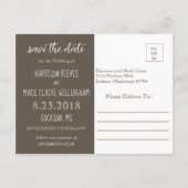 Carte Romantique de Date de Sauvegarde avec Photo (Dos)