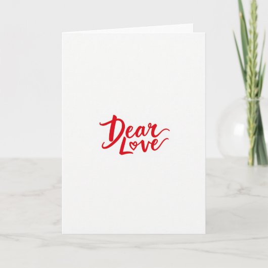 Carte romantique de déclaration d'amour (Devant)