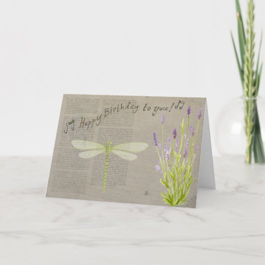 Carte romantique de joyeux anniversaire (Devant)