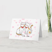 Carte romantique de Valentine d'amour de Purrfect (Devant)