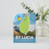 Carte romantique des Caraïbes pour lune de miel à  (Debout devant)