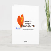 Carte romantique et amusante Anniversaire de pêche (Dos)