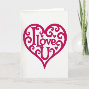 Carte romantique Je T'Aime