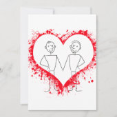 Carte romantique LGBTQ (Devant)