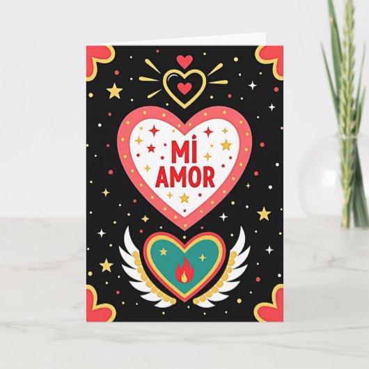 Carte Romantique Mi Amor (Devant)