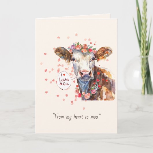 Carte romantique mignonne de la Saint-Valentin J'a (Devant)