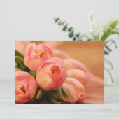 Carte Romantique Papillon rose Tulip (Debout devant)