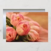 Carte Romantique Papillon rose Tulip (Devant / Derrière)