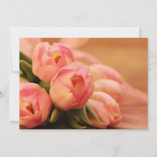 Carte Romantique Papillon rose Tulip