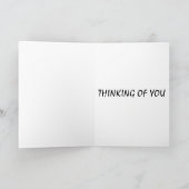 CARTE ROMANTIQUE ROUGE LIPS KISSES PENSER À VOUS (Intérieur)