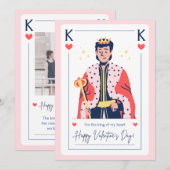 Carte romantique Saint-Valentin (Devant / Derrière)