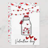 Carte romantique Saint-Valentin | Amour personnali (Devant / Derrière)