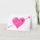 Carte romantique Saint Valentin avec coeur (Devant)