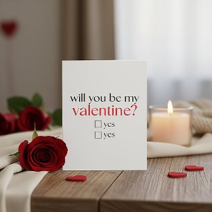 Carte romantique Saint-Valentin pour elle : Veux-t