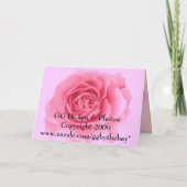 Carte Romantique Valentine (Dos)