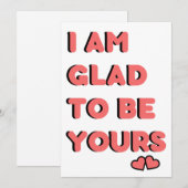 Carte Romantique Valentines (Devant / Derrière)