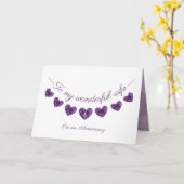 Carte Romantique violet 6e Bund femme Bund (Fleur jaune)