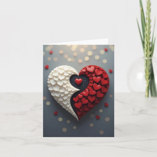 Carte romantique Yin-yang (Devant)