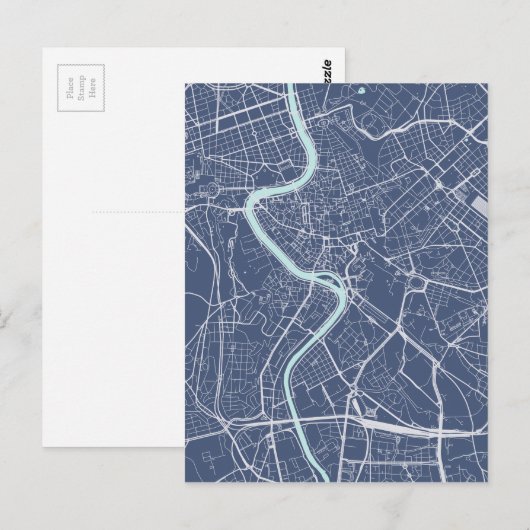 Carte Rome Bleu (Devant / Derrière)