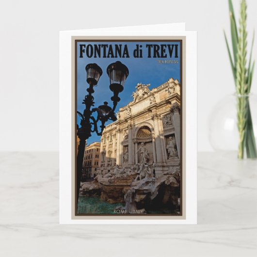 Carte Rome - Fontaine de Trevi (Devant)