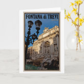 Carte Rome - Fontaine de Trevi (Fleur jaune)
