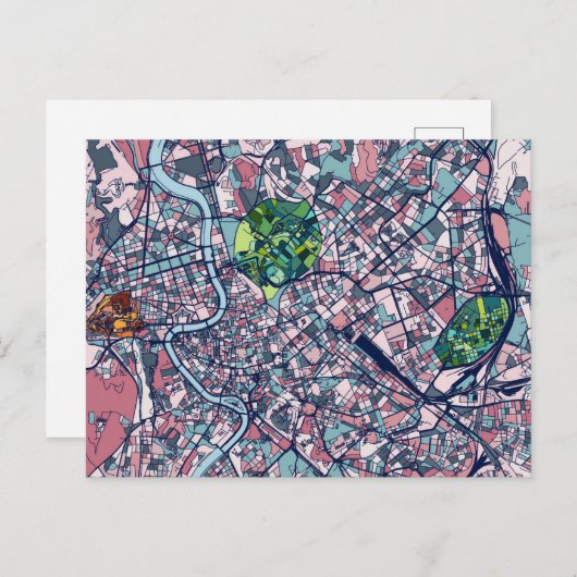 Carte Rome Italie (Devant / Derrière)