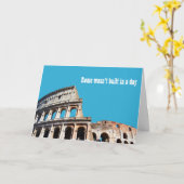 Carte Rome n'a pas été construite en un jour, les bonnes (Fleur jaune)