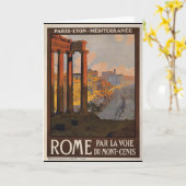 Carte Rome par le Mont-Cenis (Fleur jaune)
