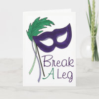 Rompre Un Masque De Drame De Jambe Ouverture Théât