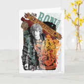 Carte Ron Weasley Collage 1 (Fleur jaune)