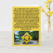 Carte Rond-point amusant pour un jeu d'anniversaire (Fleur jaune)