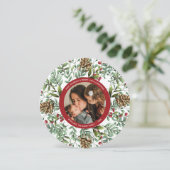 Carte ronde photo Noël Chercher (Debout devant)